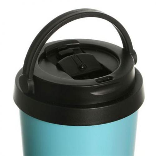 כוס תרמית 500ML-ידית אפור / כחול / לבן / שחור