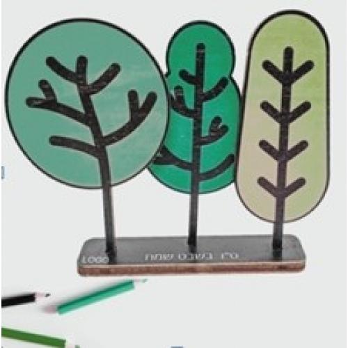 טו בשבט פלטת עץ צבעונית